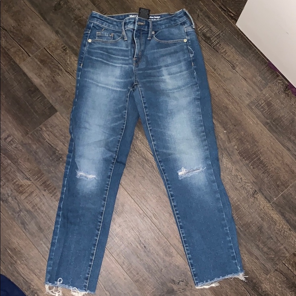 Mossimo high rise straight jeans